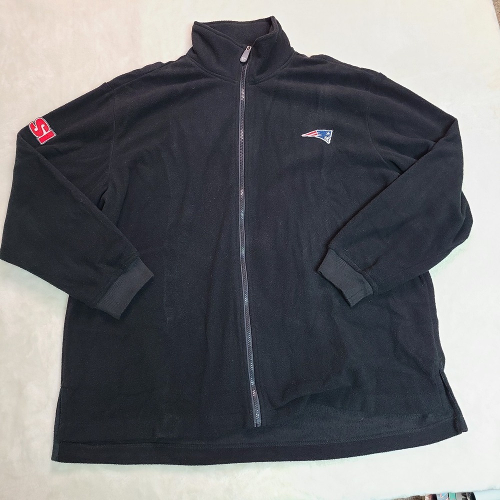 Vintage New England Patriots Full Zip Fleece Sports Illustrated Jacket Mens XL